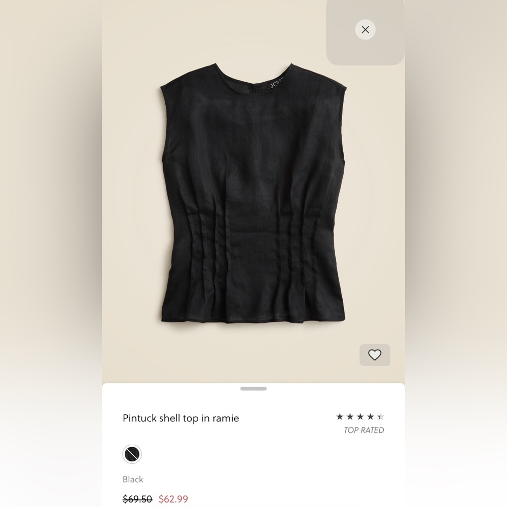 J. Crew Black Women's Tank Top